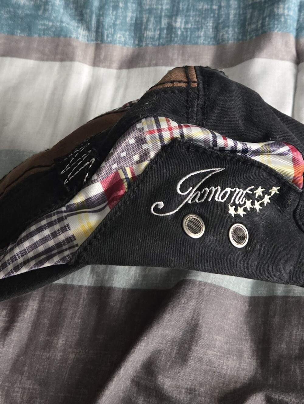 Jamont Black Patchwork Cap